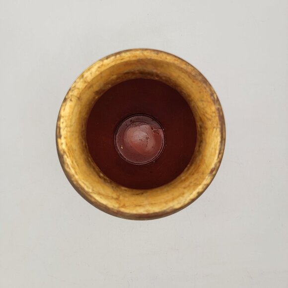 Italian Gold Florentine Pottery Vase - Picture 5 of 7